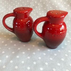 Le Creuset salt and pepper shakers